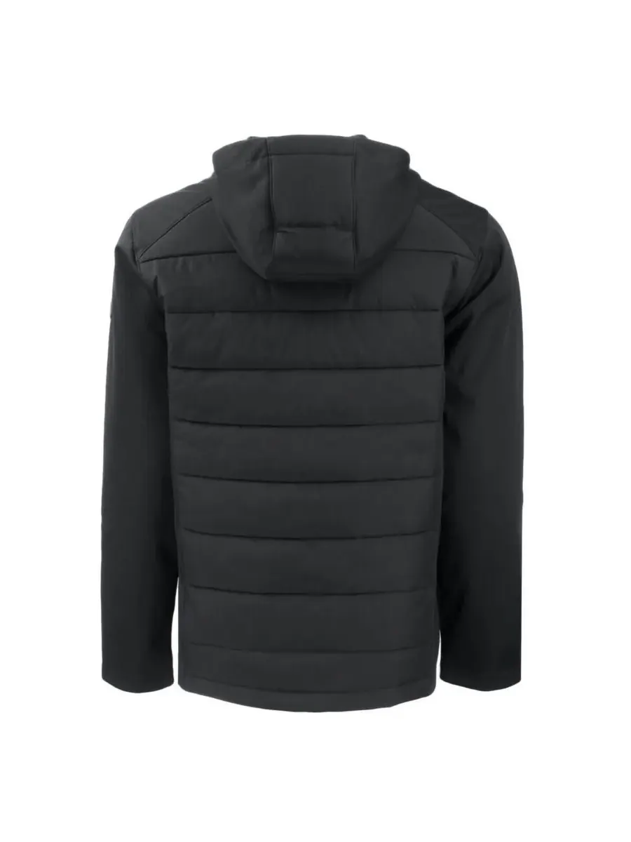 Cutter & Buck Мужская черная куртка Detroit Lions Evoke PrimaLoft Hybrid Softshell на молнии с — изображение 2 из 3, черный