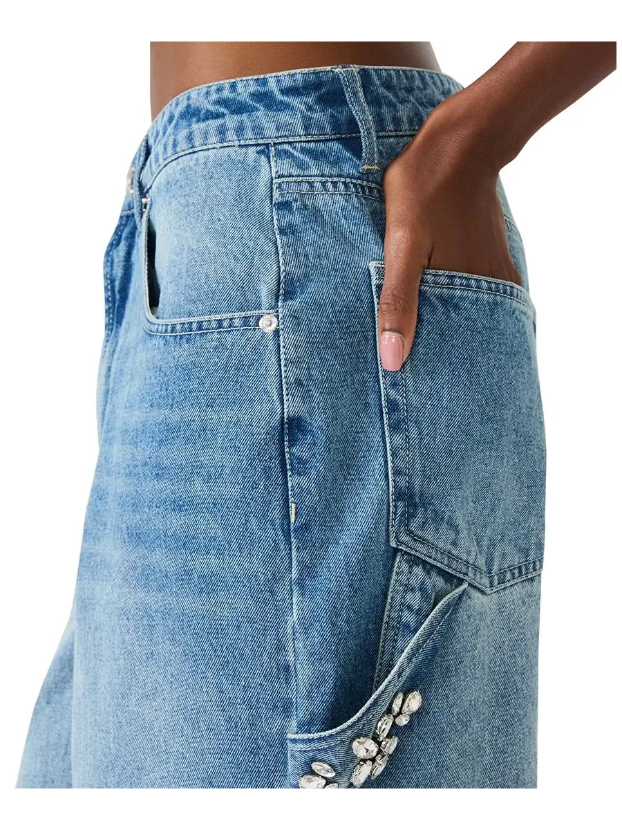 Женские джинсы Sydnee Barrel Steve Madden, Marina Wash — изображение 4 из 5