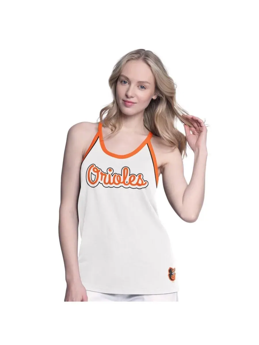 G-III 4Her by Carl Banks Женская белая майка Baltimore Orioles Curveball — изображение 1 из 2, белый