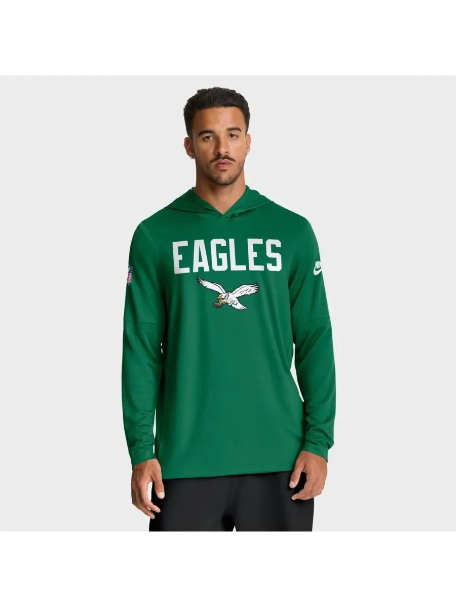 Nike Мужская толстовка с длинными рукавами и логотипом Philadelphia Eagles Big Tall Alt Pack — изображение 1 из 3, зеленый