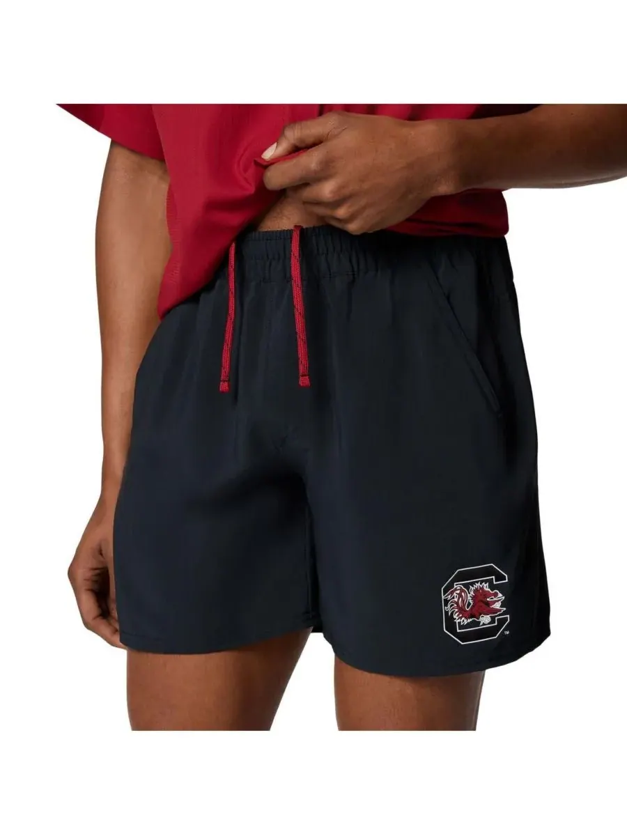 Columbia Мужские черные шорты South Carolina Gamecocks PFG Terminal Roamer Omni-Shade Stretch Shorts — изображение 4 из 4