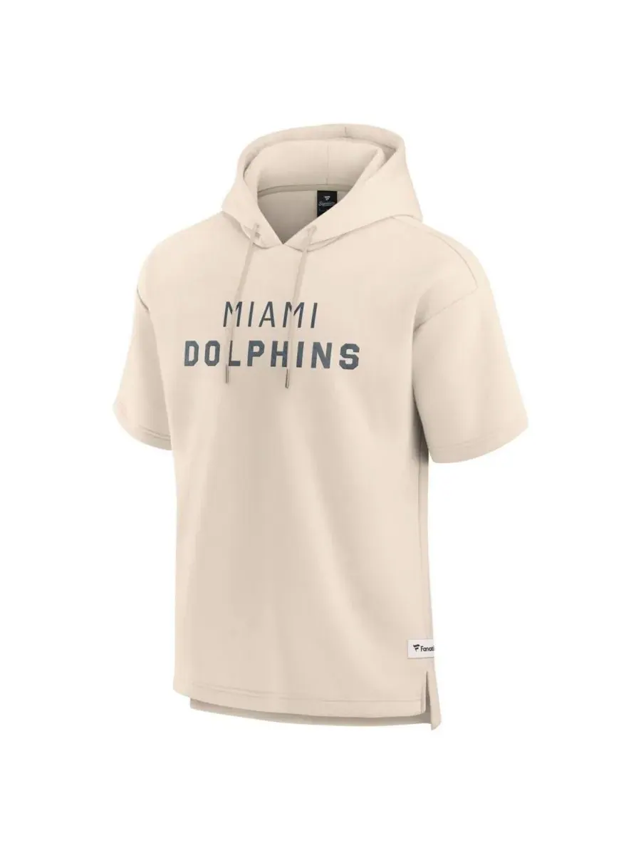 Fanatics Мужская кремовая толстовка с коротким рукавом и надписью Miami Dolphins Elements Future — изображение 2 из 3