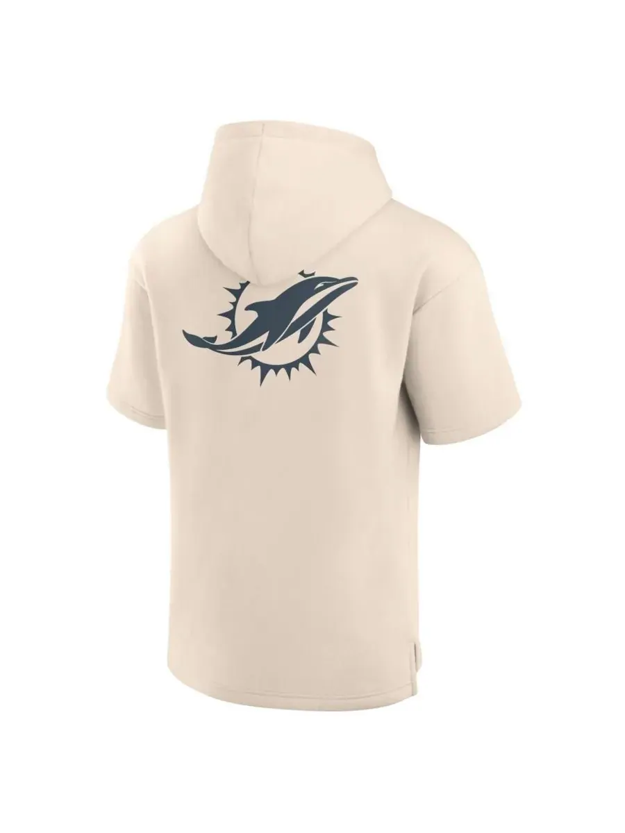 Fanatics Мужская кремовая толстовка с коротким рукавом и надписью Miami Dolphins Elements Future — изображение 3 из 3