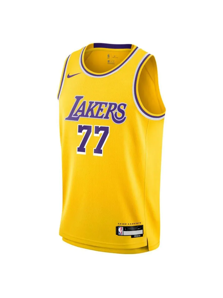 Мужская и женская золотая майка Луки Дончича Los Angeles Lakers Swingman - Icon Edition Nike — изображение 2 из 4, золото