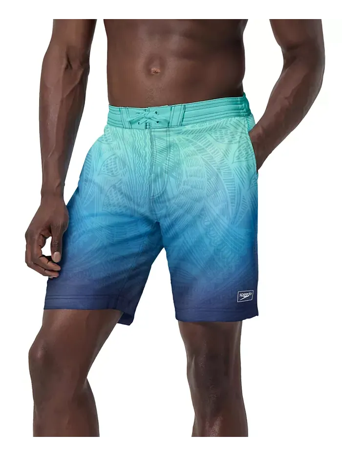 Мужские шорты для плавания Island Flow Bondi Basin Ombre с кулиской, длина 9" Speedo