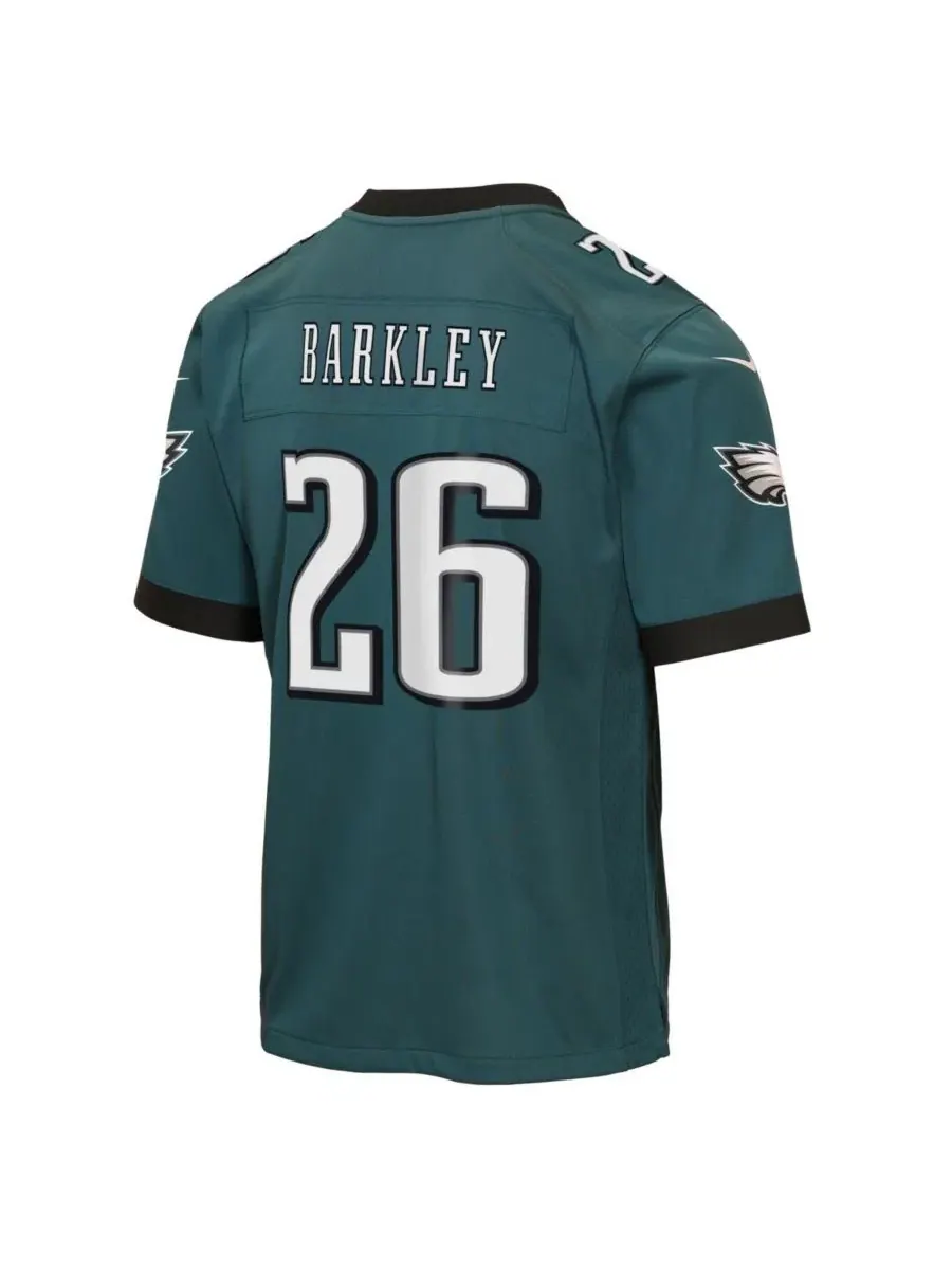 Игровая футболка команды Philadelphia Eagles цвета «полуночно-зеленый» для мальчиков и девочек Nike — изображение 3 из 3