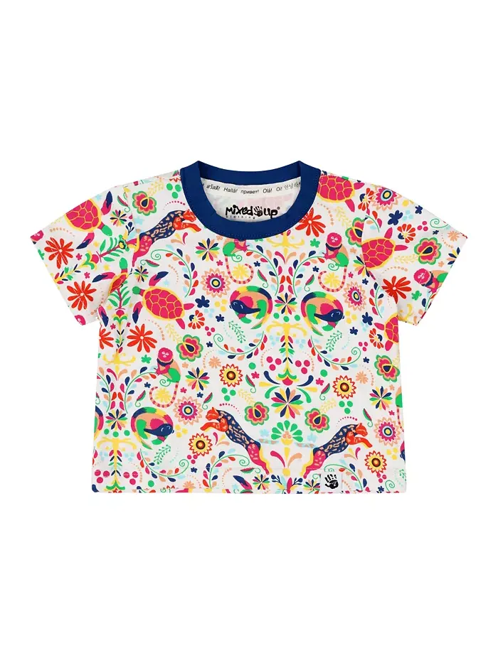 Детская футболка с короткими рукавами и принтом Suave Mixed Up Clothing — изображение 1 из 2
