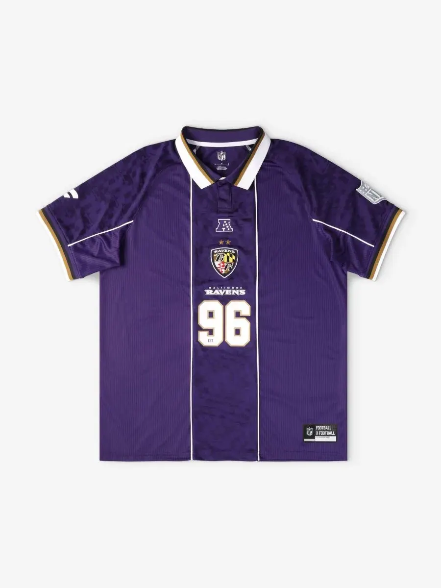 Футболка-поло с воротником Baltimore Ravens Football x Football Fanatics — изображение 1 из 5, фиолетовый