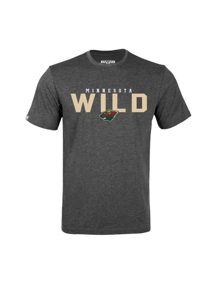 Футболка с коротким рукавом Quinn Hughes Gray Minnesota Wild Richmond LevelWear — изображение 3 из 3, серый
