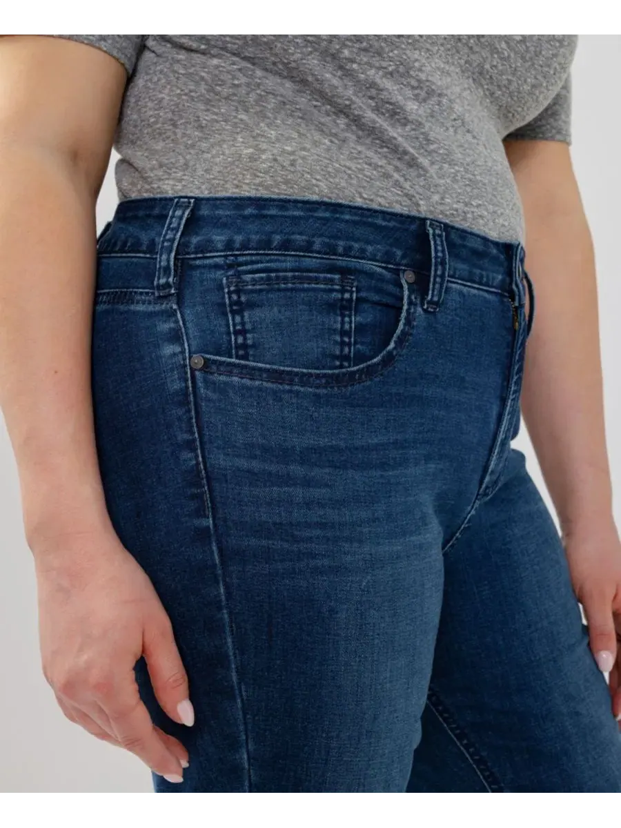 Джинсы-клеш с высокой посадкой Avery Curvy Fit Silver Jeans Co., Filtered Heart — изображение 4 из 10
