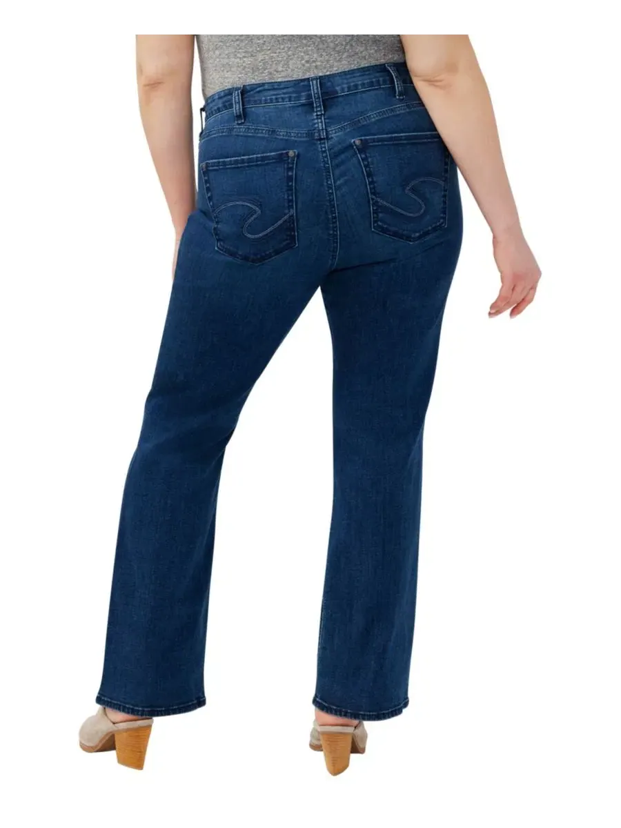 Джинсы-клеш с высокой посадкой Avery Curvy Fit Silver Jeans Co., Filtered Heart — изображение 5 из 10