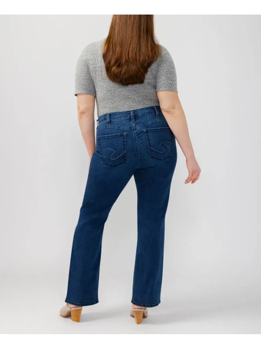 Джинсы-клеш с высокой посадкой Avery Curvy Fit Silver Jeans Co., Filtered Heart — изображение 6 из 10