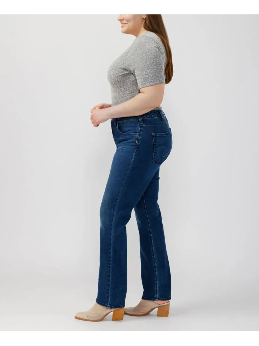 Джинсы-клеш с высокой посадкой Avery Curvy Fit Silver Jeans Co., Filtered Heart — изображение 7 из 10