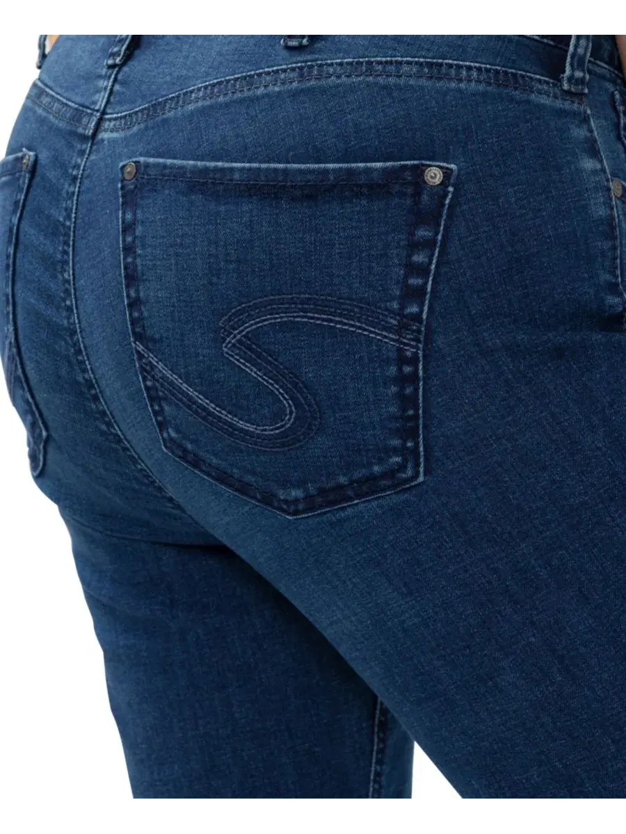 Джинсы-клеш с высокой посадкой Avery Curvy Fit Silver Jeans Co., Filtered Heart — изображение 10 из 10
