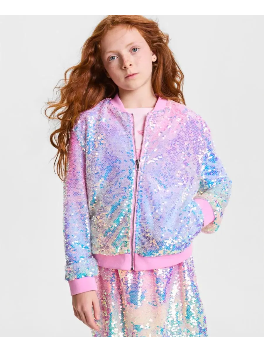 Детская куртка-бомбер с блестками, модель Sequin Ombre Epic Threads, Et Sequin Ombre — изображение 1 из 7
