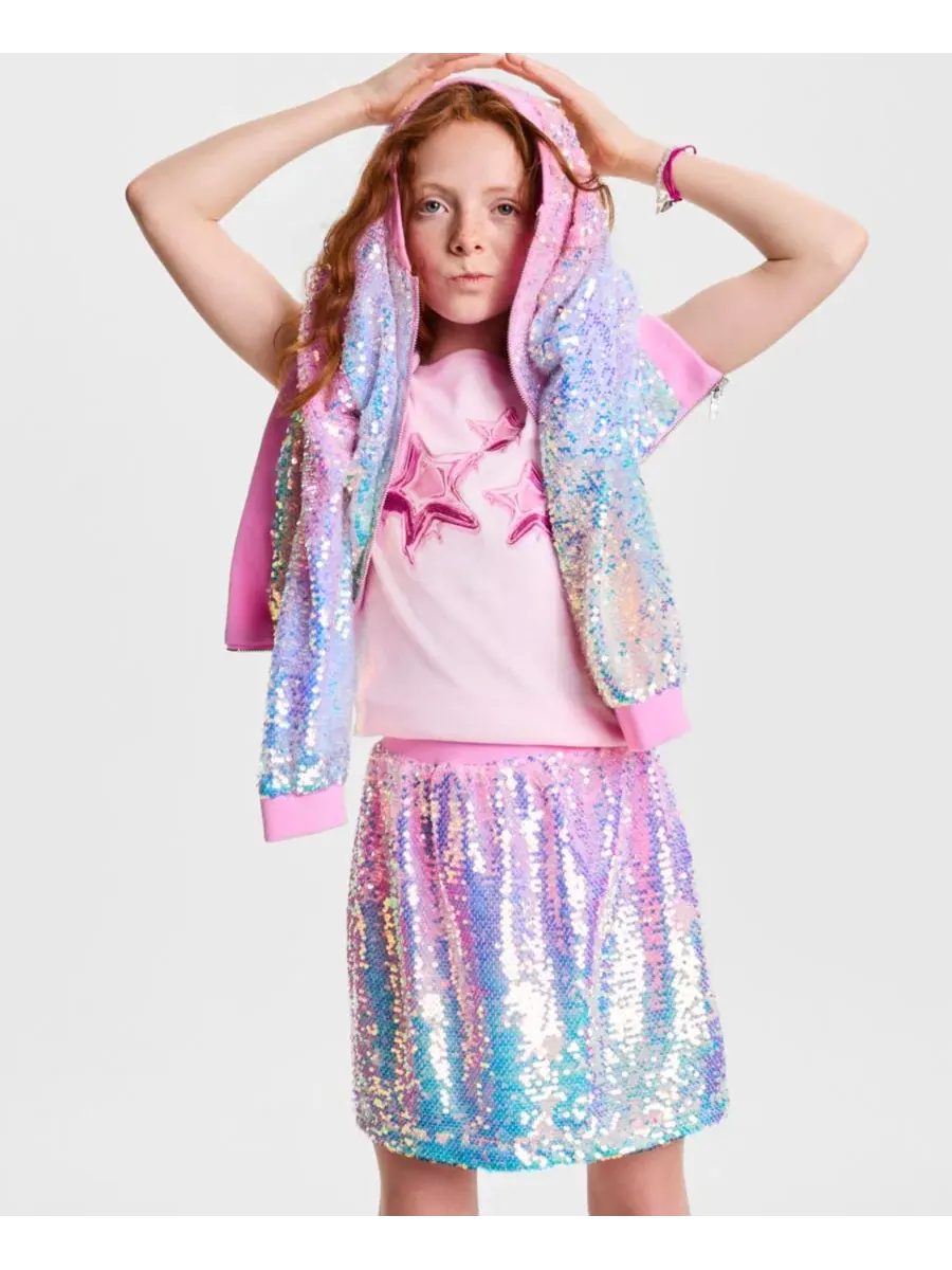 Детская куртка-бомбер с блестками, модель Sequin Ombre Epic Threads, Et Sequin Ombre — изображение 5 из 7
