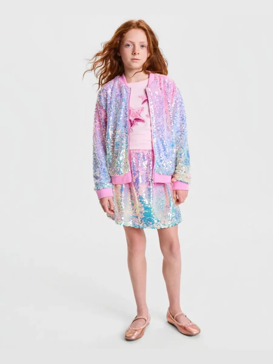 Детская куртка-бомбер с блестками, модель Sequin Ombre Epic Threads, Et Sequin Ombre — изображение 6 из 7
