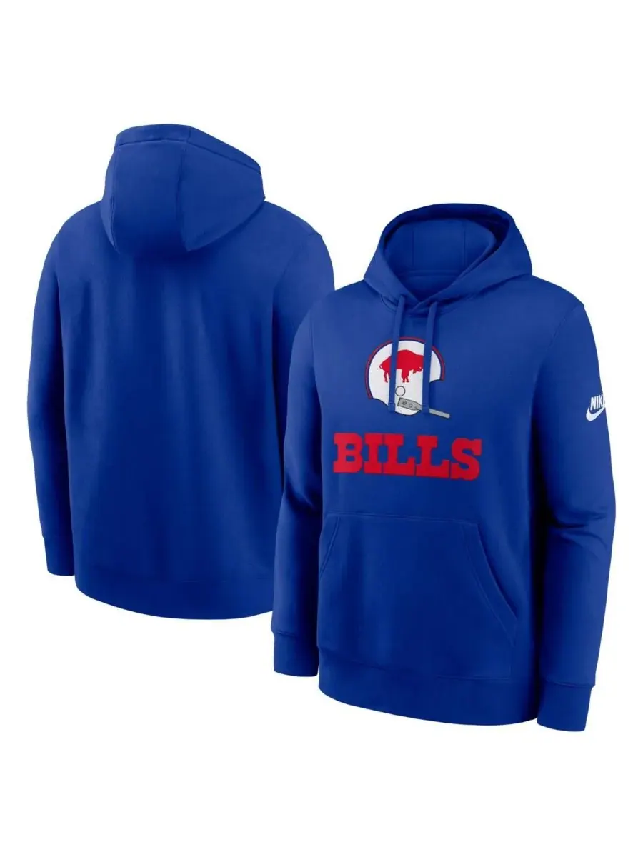 Мужская толстовка с капюшоном Royal Buffalo Bills Best Season Rewind Club Nike — изображение 1 из 3, королевский