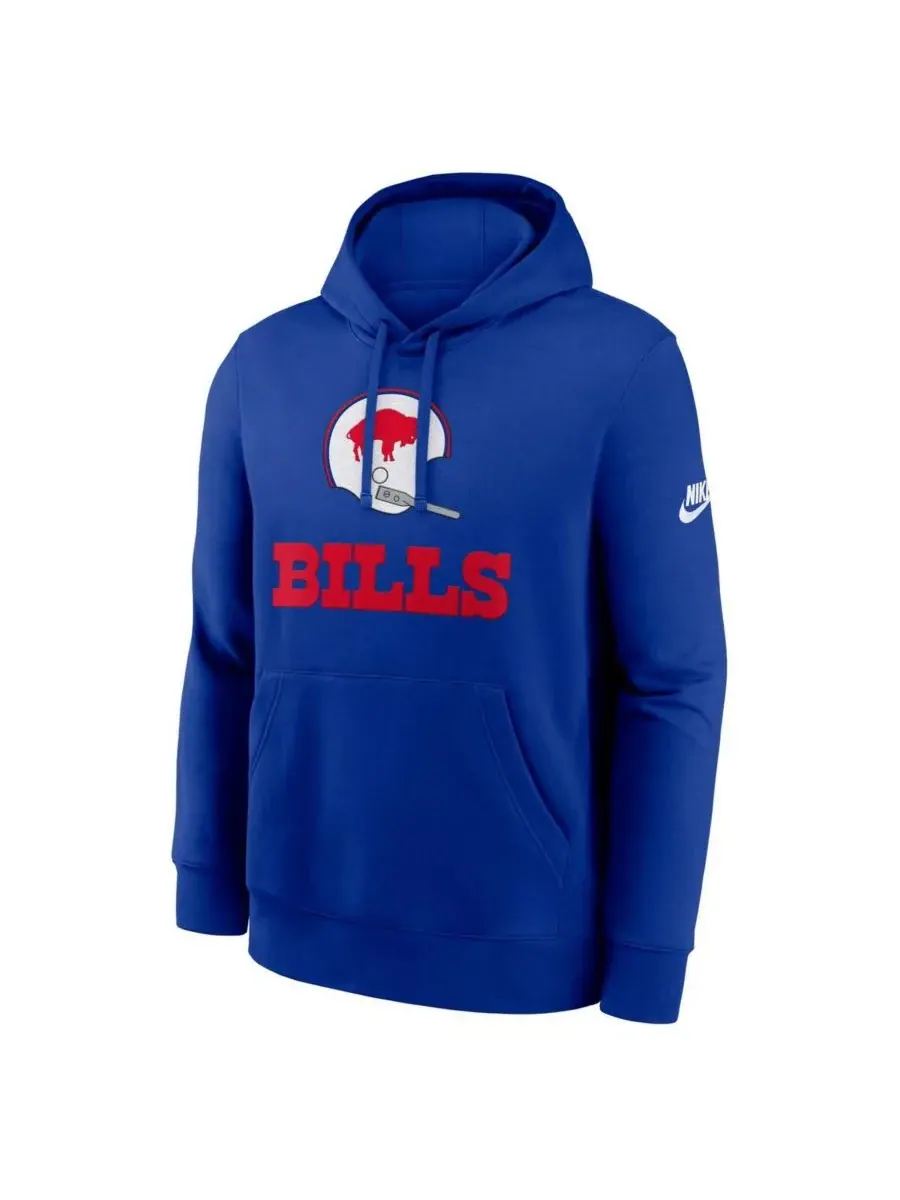 Мужская толстовка с капюшоном Royal Buffalo Bills Best Season Rewind Club Nike — изображение 3 из 3, королевский