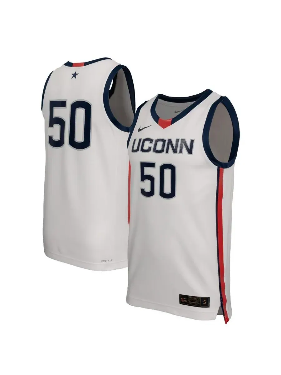Nike Мужская белая баскетбольная майка-реплика команды UConn Huskies — изображение 1 из 3, белый