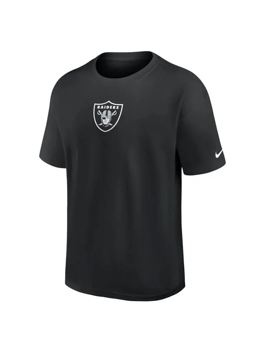 Nike Мужская черная футболка Las Vegas Raiders Dominate the Game Essential Max90 — изображение 2 из 3, черный