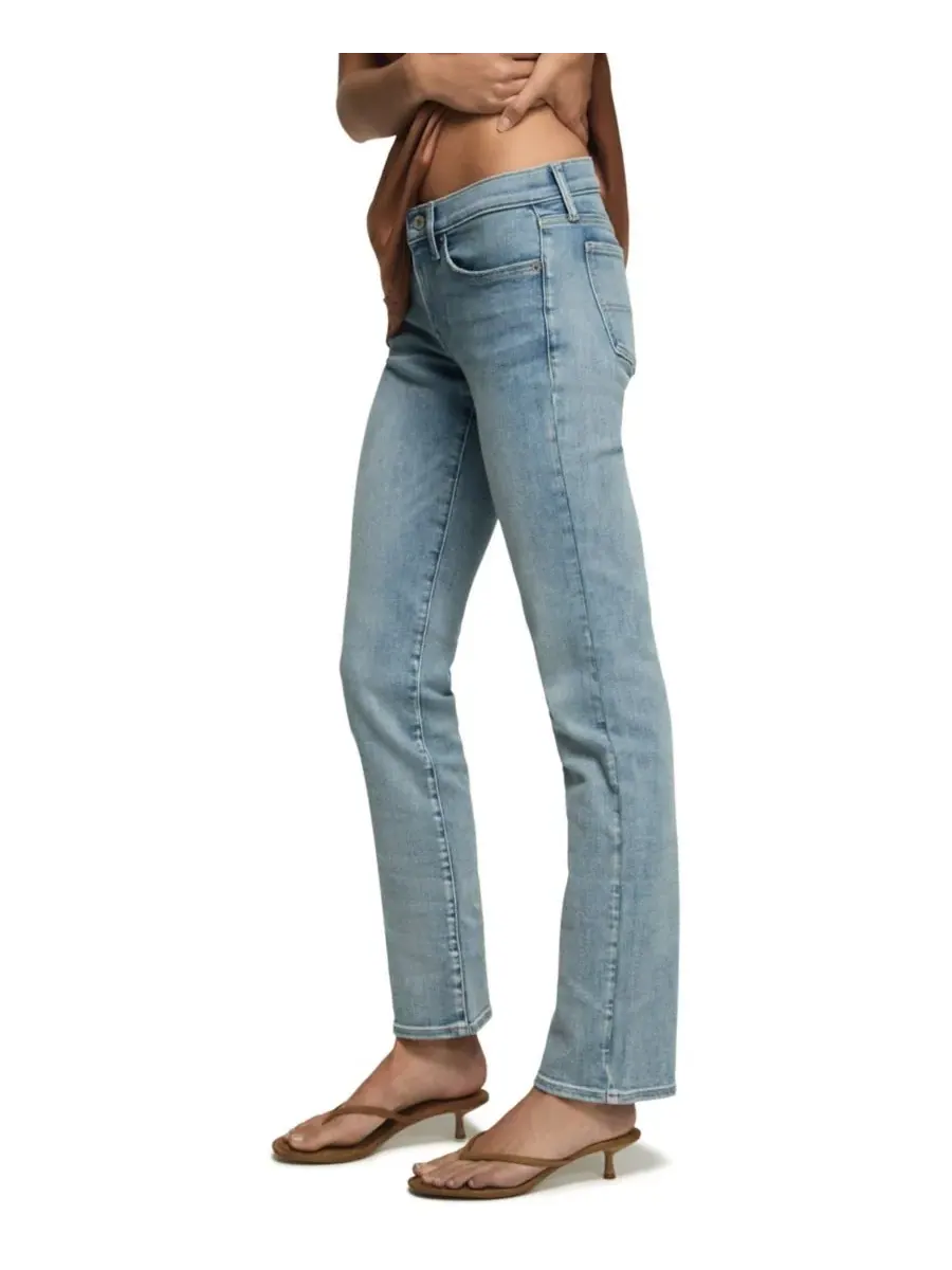 Женские прямые джинсы средней посадки Lucky Brand, Pale Sky Wash — изображение 3 из 6