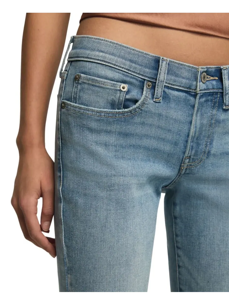 Женские прямые джинсы средней посадки Lucky Brand, Pale Sky Wash — изображение 4 из 6