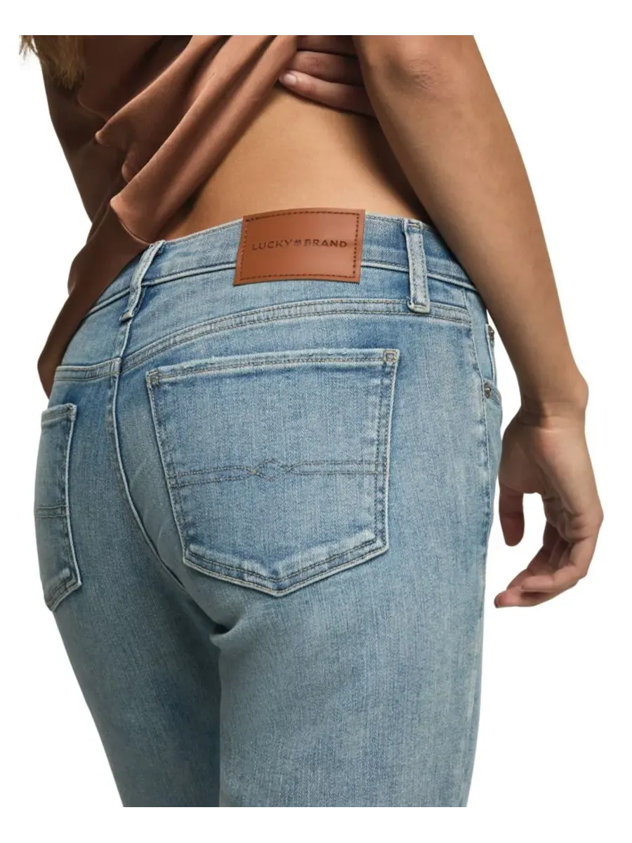 Женские прямые джинсы средней посадки Lucky Brand, Pale Sky Wash — изображение 5 из 6