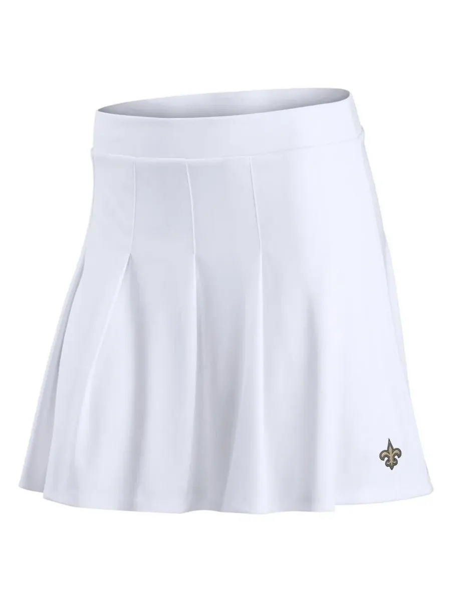 Fanatics Женская белая теннисная юбка с основным логотипом New Orleans Saints — изображение 3 из 3, белый