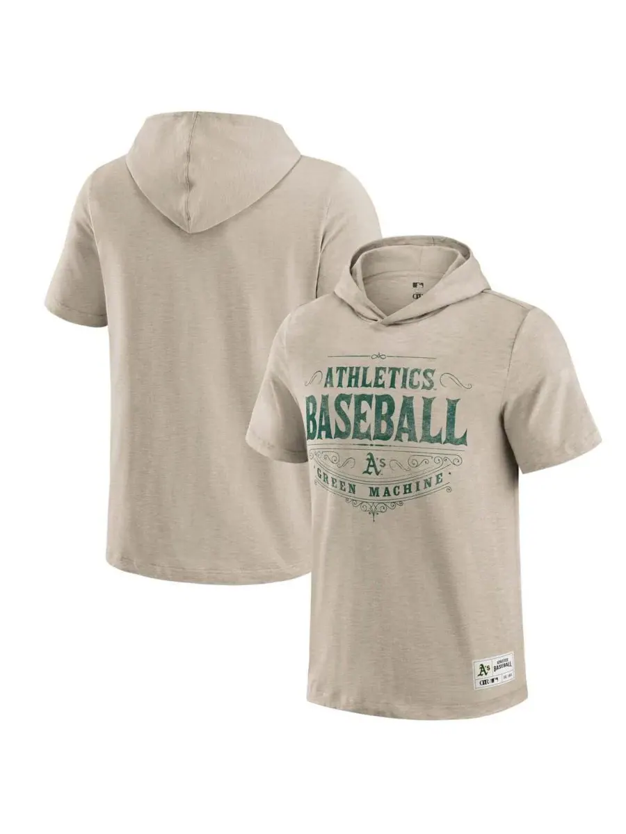 Fanatics Мужская толстовка с капюшоном Darius Rucker Collection от Oakland Athletics — изображение 1 из 3, бежевый
