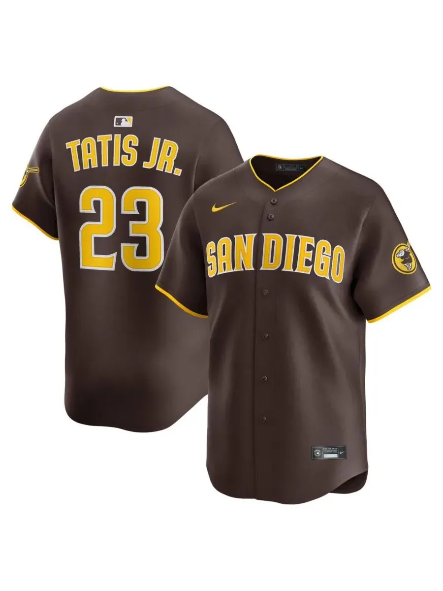 Мужская бейсбольная джерси Fernando Tatis Jr. Alternate Limited Nike — изображение 1 из 3, коричневый