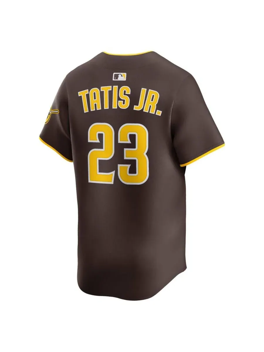 Мужская бейсбольная джерси Fernando Tatis Jr. Alternate Limited Nike — изображение 2 из 3, коричневый