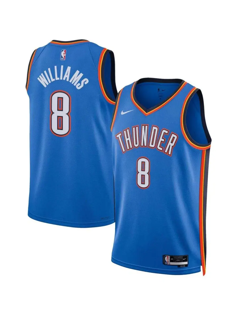Баскетбольный джерси Jalen Williams Oklahoma City Thunder Icon Edition Nike — изображение 1 из 3, синий