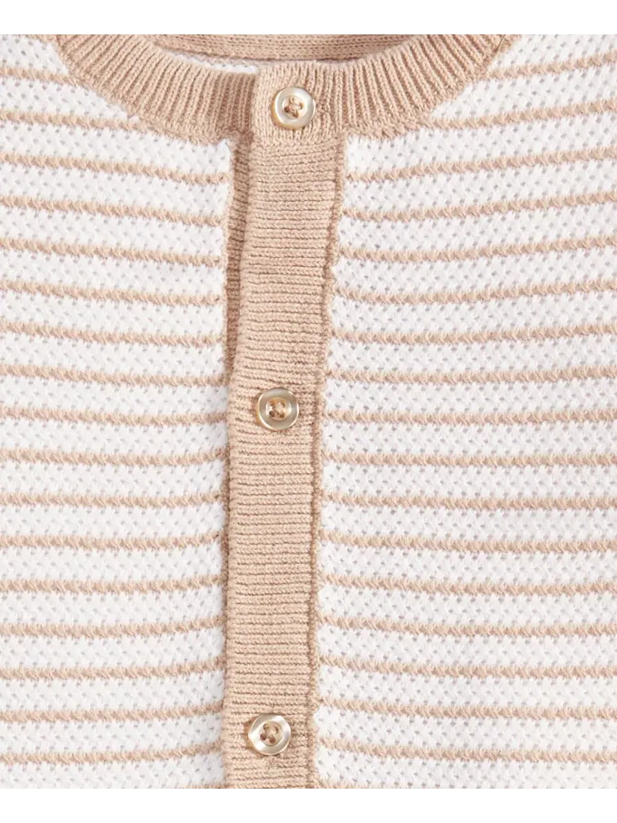 Детский комбинезон Everyday Baby Essentials из полосатого трикотажа из хлопка для мальчиков First — изображение 3 из 3