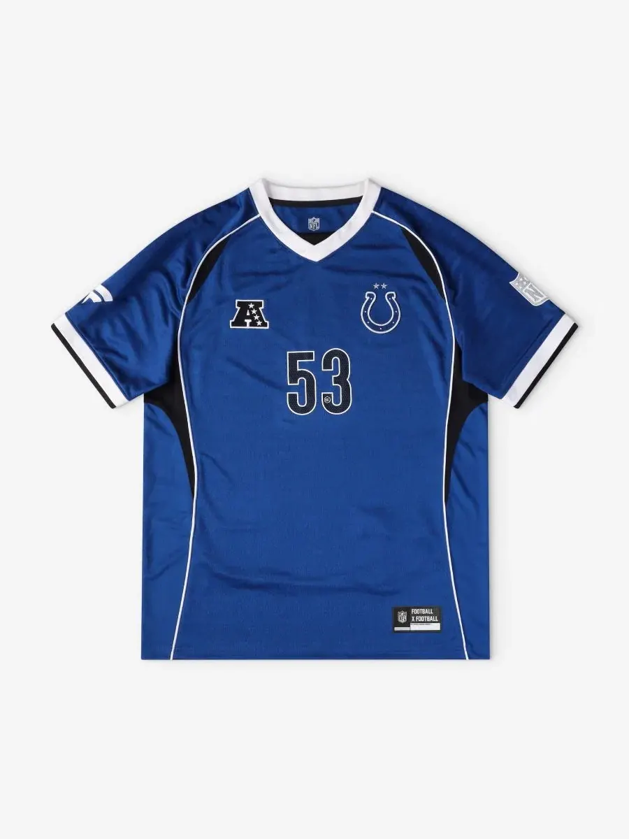 Футболка-джерси V-образным вырезом Football x Football Indianapolis Colts Fanatics — изображение 1 из 5, королевский