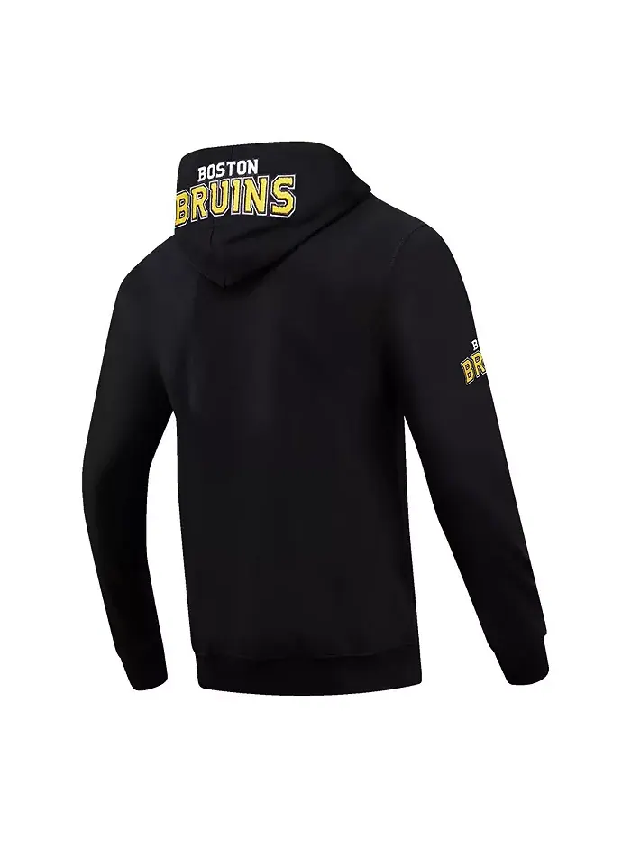 Мужская черная худи-куртка на молнии Boston Bruins Classic Chenille Pro Standard — изображение 2 из 3
