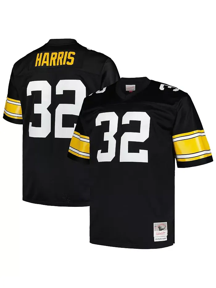 Мужская футболка Franco Harris Black Pittsburgh Steelers Big and Tall 1976 Legacy Retired Player