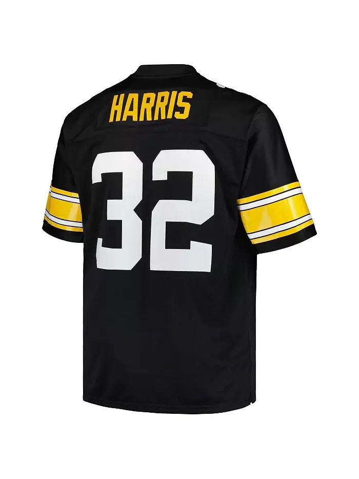 Мужская футболка Franco Harris Black Pittsburgh Steelers Big and Tall 1976 Legacy Retired Player — изображение 2 из 3
