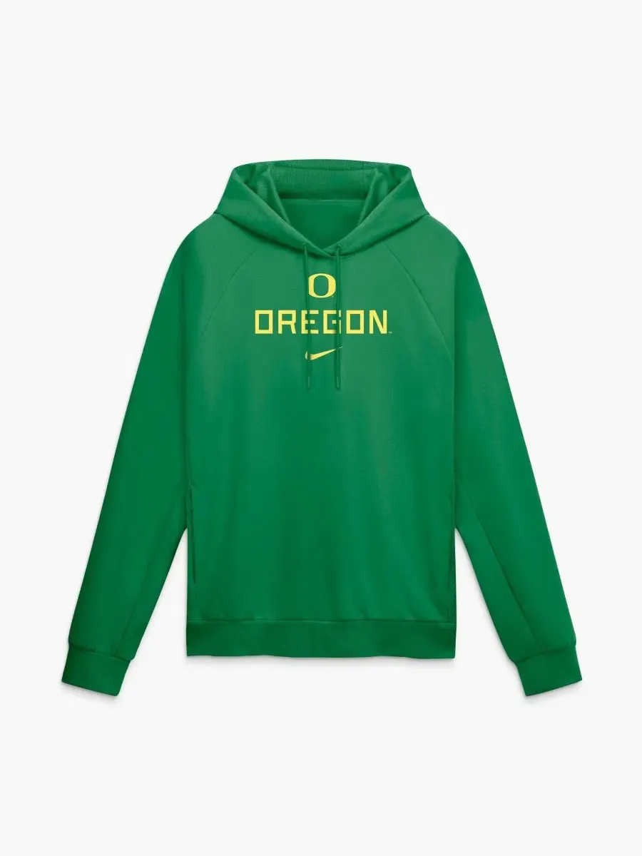 Худи с рагланом и длинным рукавом, Oregon Ducks Premium Performance Raglan Dri-FIT Nike — изображение 1 из 3, зеленый