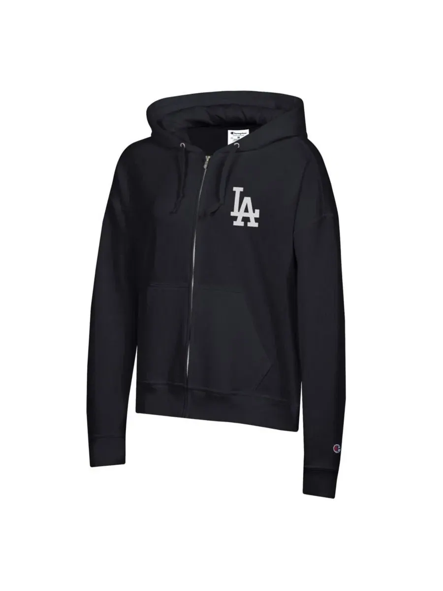 Худи с капюшоном на молнии Champion Powerblend Fleece — изображение 3 из 3, черный