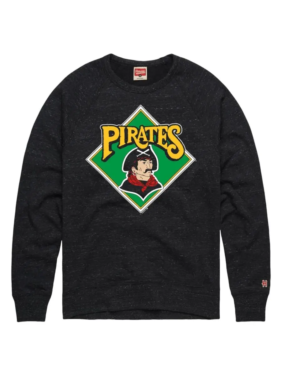 Свитшот реглан Homage Cooperstown Collection Pittsburgh Pirates — изображение 1 из 1, темно-серый