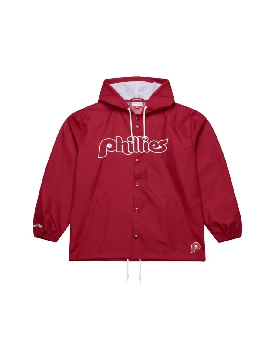 Куртка-бомбер Philadelphia Phillies Mitchell & Ness — изображение 1 из 4, красный