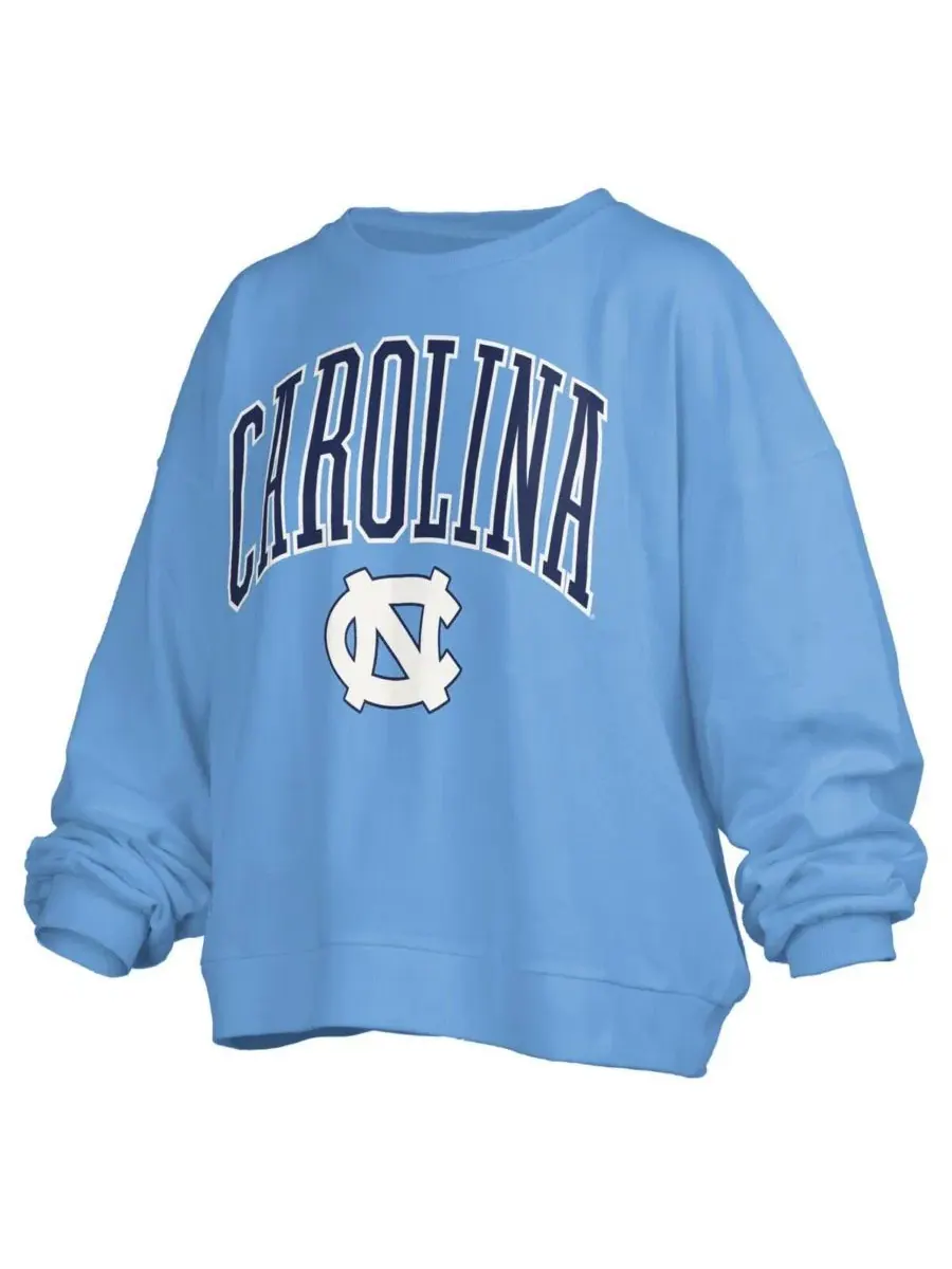 Женский свитшот оверсайз с принтом North Carolina Tar Heels Pressbox — изображение 3 из 3