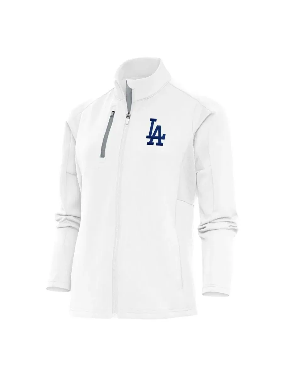 Женская куртка-бомбер с вышивкой Los Angeles Dodgers Logo Generation Antigua — изображение 1 из 1, белый