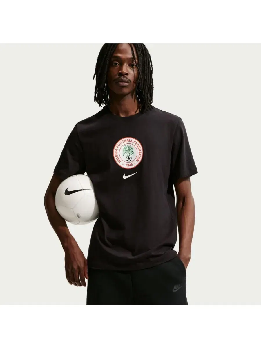 Футболка с принтом Nigeria National Team Crest Nike — изображение 3 из 5, черный