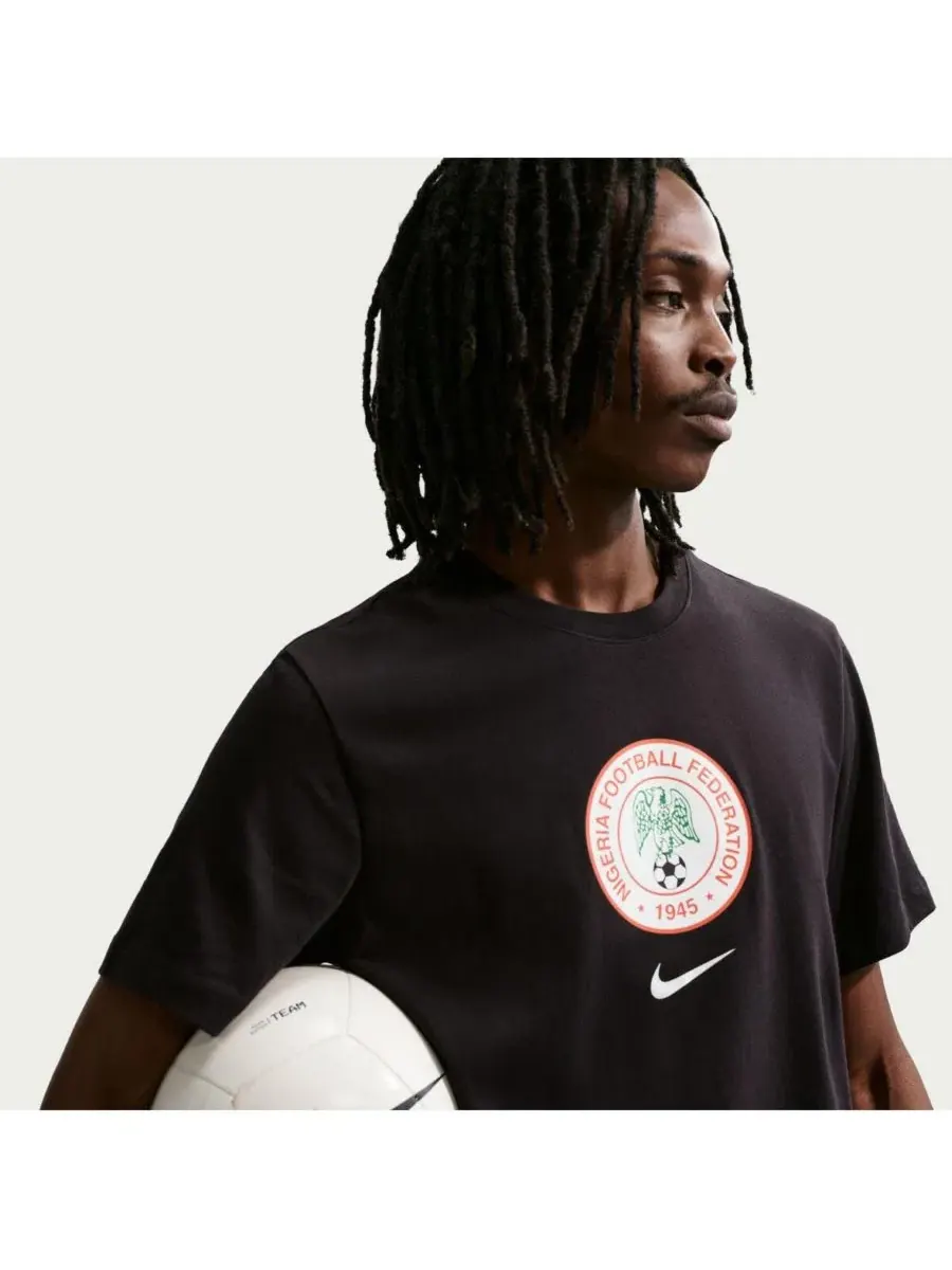 Футболка с принтом Nigeria National Team Crest Nike — изображение 4 из 5, черный