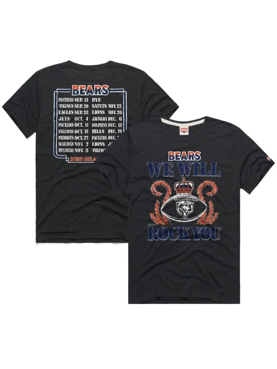Футболка с длинным рукавом Queen Tri-Blend Homage — изображение 1 из 3, темно-серый