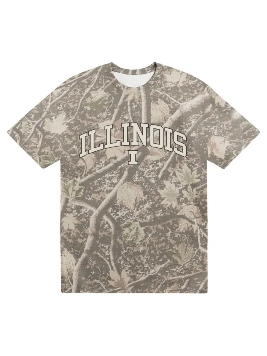Футболка мужская с принтом Illinois Fighting Illini Uscape Apparel — изображение 1 из 1, камуфляж