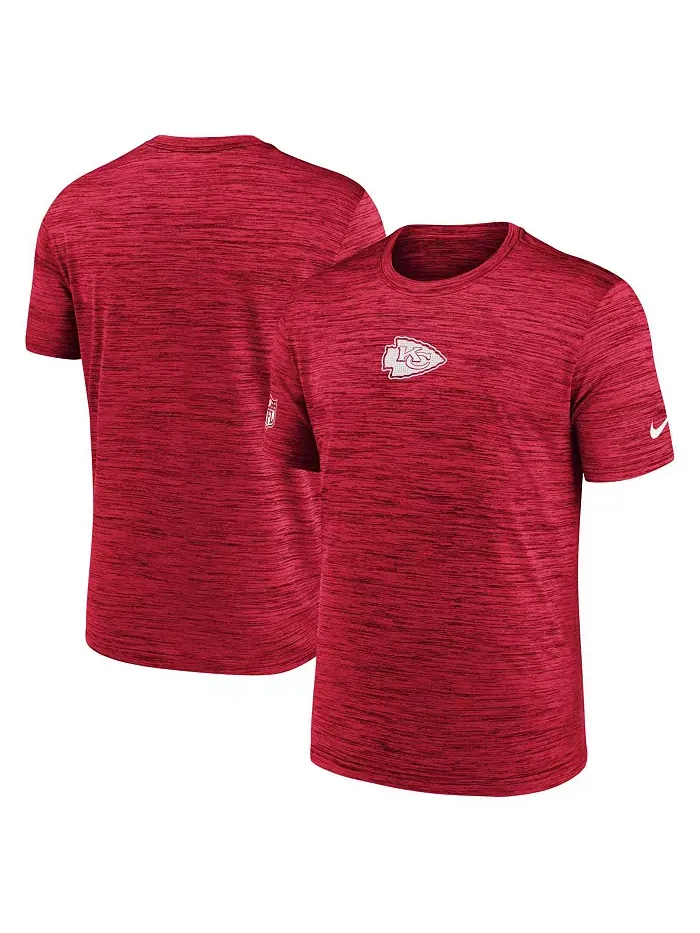 Мужская красная футболка Big Tall Sideline Velocity Performance Kansas City Chiefs Nike — изображение 1 из 3