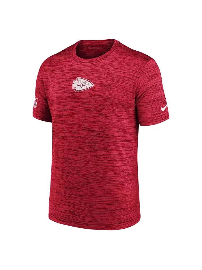Мужская красная футболка Big Tall Sideline Velocity Performance Kansas City Chiefs Nike — изображение 2 из 3